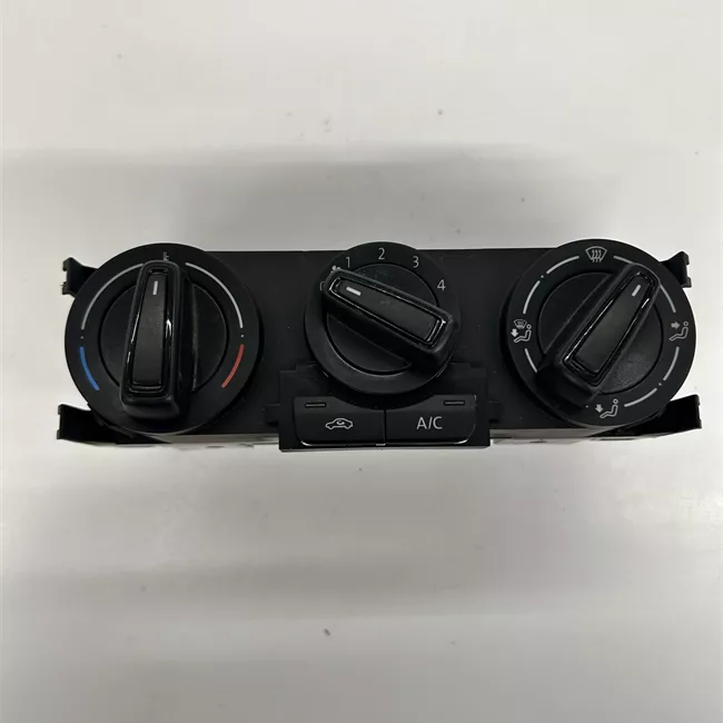 Blocco comando climatizzazione aria condizionata regolazione meccanica nero/rosso/alluminio