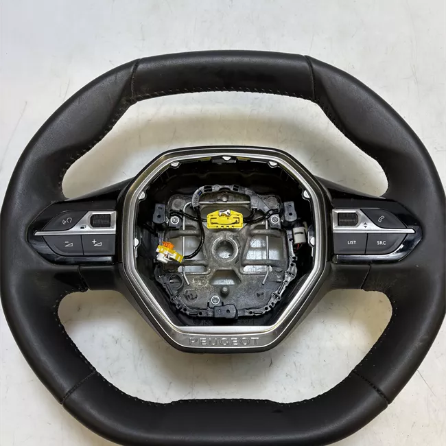 Volante Crosta di pelle con comandi radio nero mistral