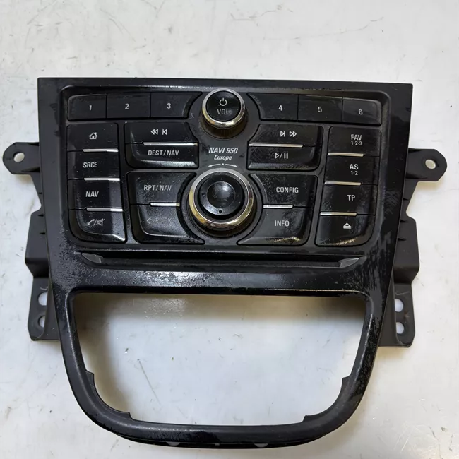 Blocco comandi autoradio con telefono nero