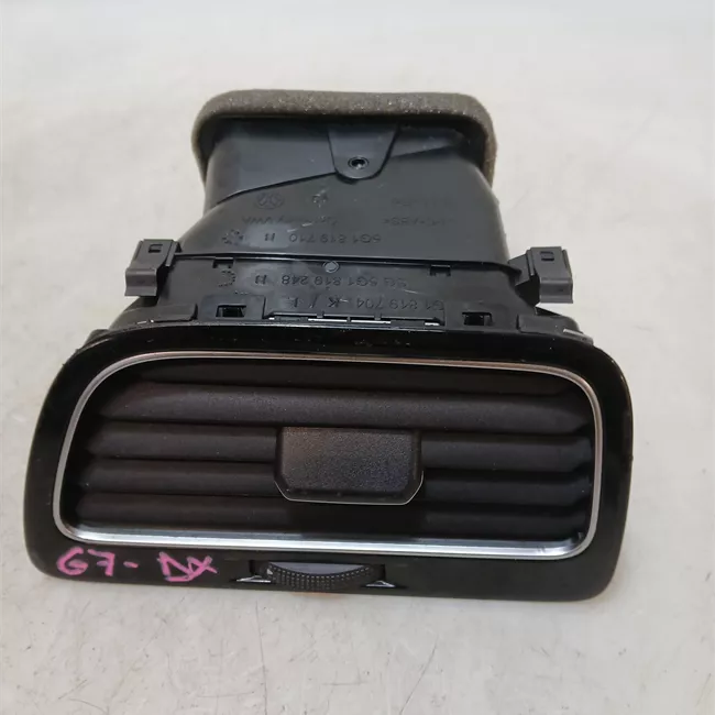 Bocchetta aria laterale cruscotto destra nero/alluminio standard