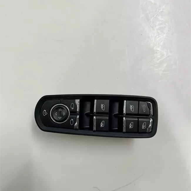 Blocco comandi alzacristalli e retrovisori esterno nero opaco/cromo lucido