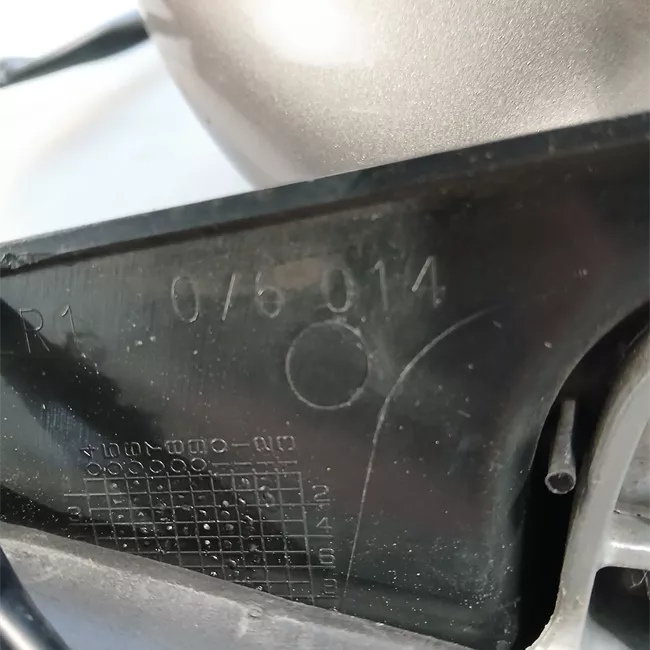 Retrovisore esterno regolazione elettrica destro nero satinato