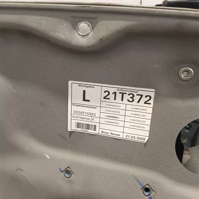 Alzacristallo porta posteriore sinistro