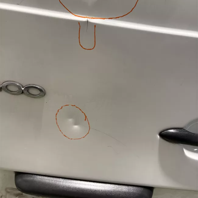 Porta carico posteriore a battente sinistra