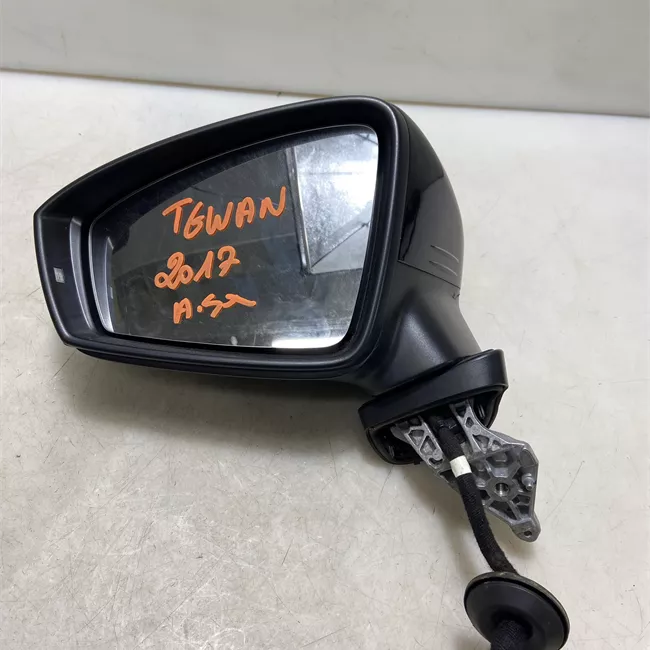 Retrovisore esterno regolazione elettrica sinistro ripieghevole elettrico nero satinato