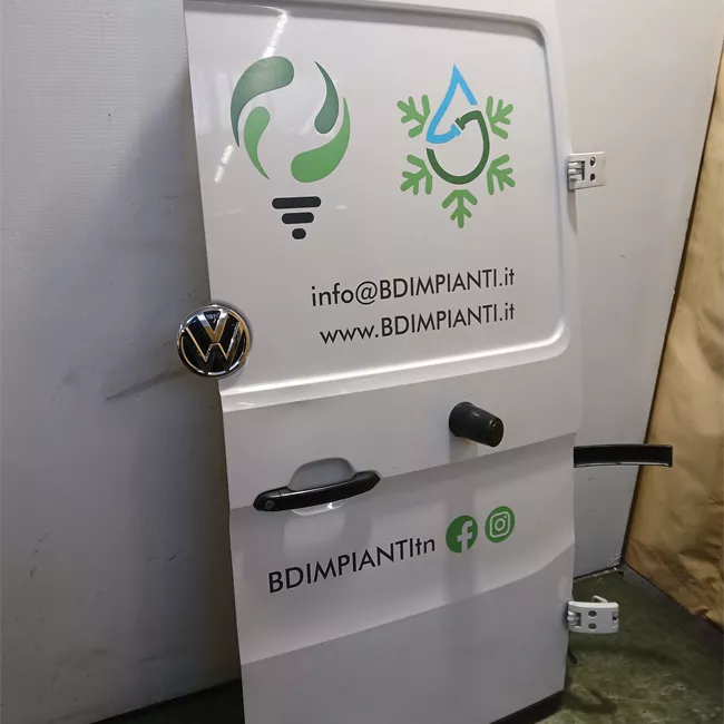 Porta carico posteriore a battente destra Lamierata