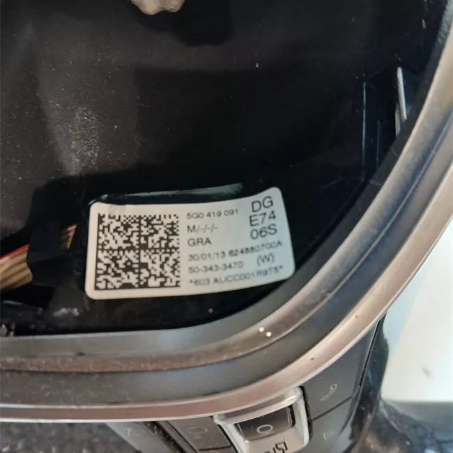 Volante Pelle multifunzione con regolazione velocità tiptr nero