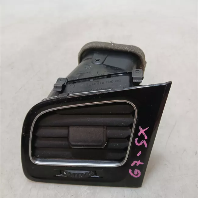 Bocchetta aria lat. cruscotto .sx nero/alluminio standard