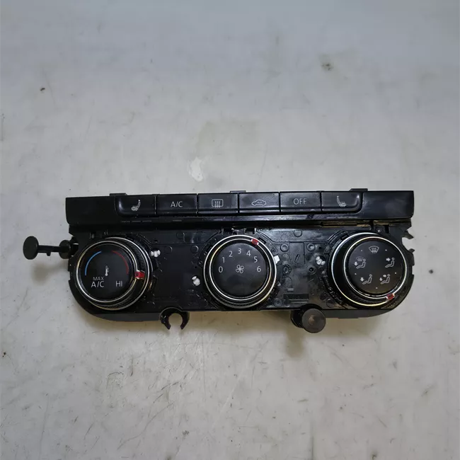 Blocco comando climatizzazione Climatronicon con riscaldamento suppl. nero satinato/alluminio