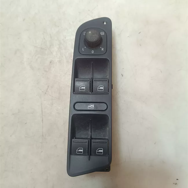 Blocco comandi alzacristalli nero/cromo