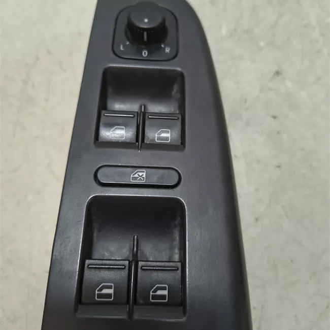 Blocco comandi alzacristalli nero/bianco