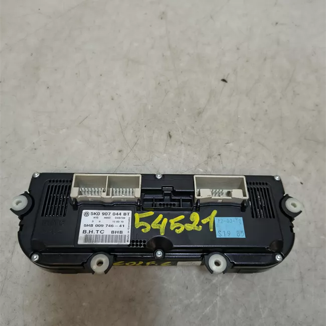 Blocco comando climatizzazione con clima regolazione elettronica nero/bianco