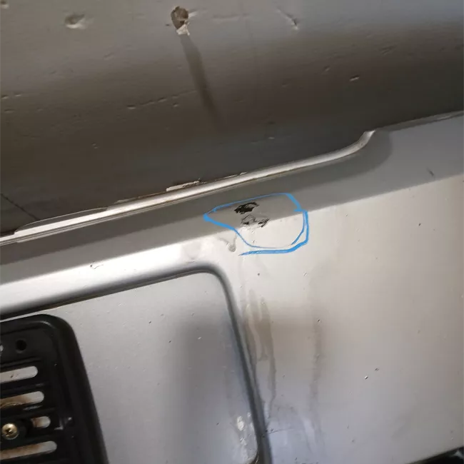 Paraurti anteriore con primer/serie 45