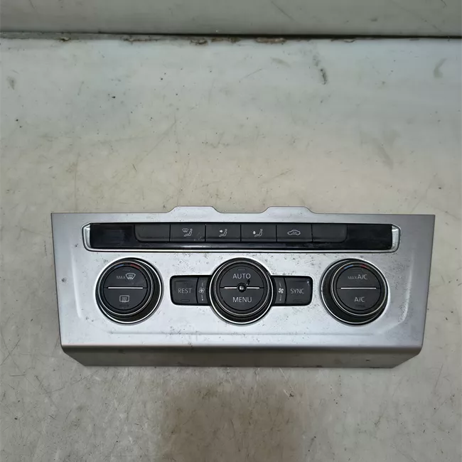 Blocco comando climatizzazione con reg elettronica Nero satinato/alluminio