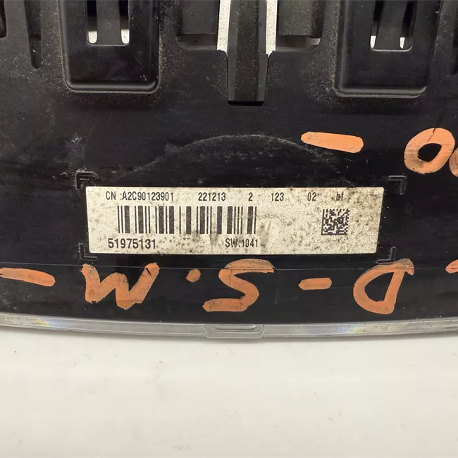 Quadro strumenti completo avviso cintura sicurezza