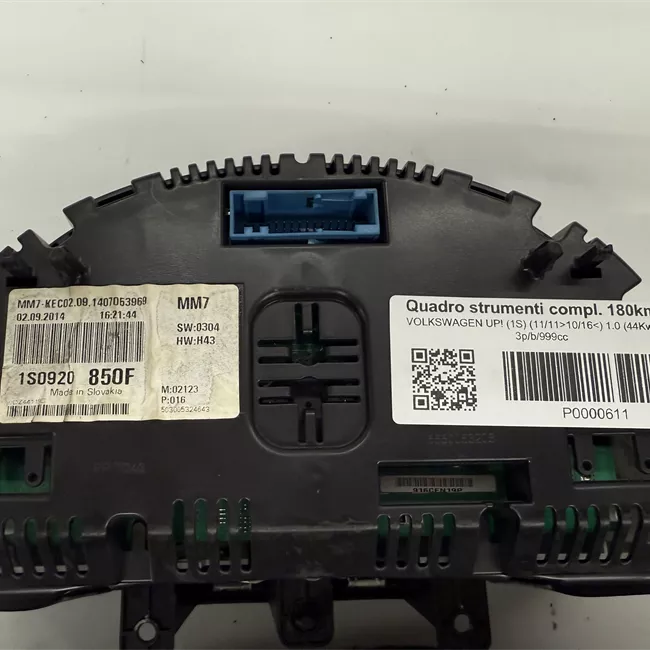 Quadro strumenti completo 180km/h