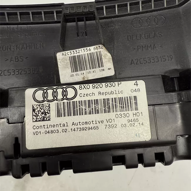 Quadro strumenti completo