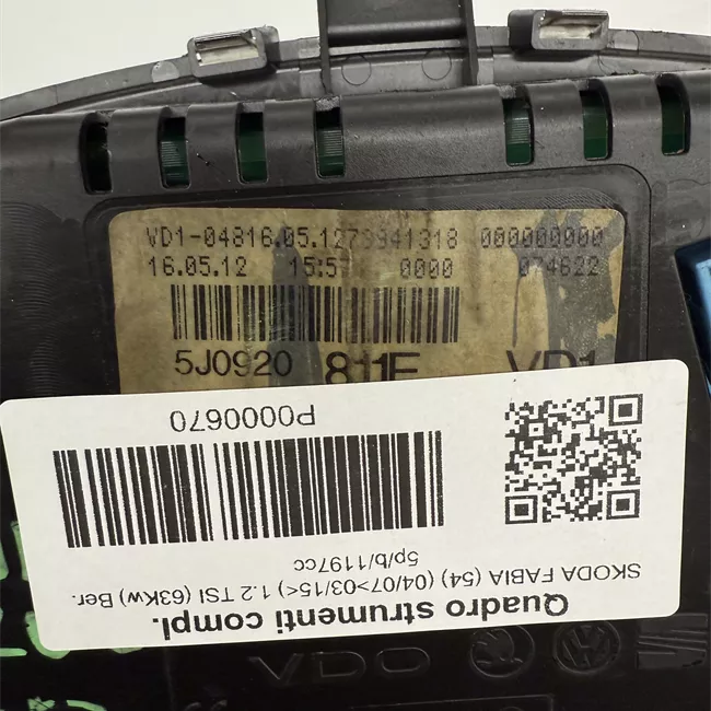 Quadro strumenti completo