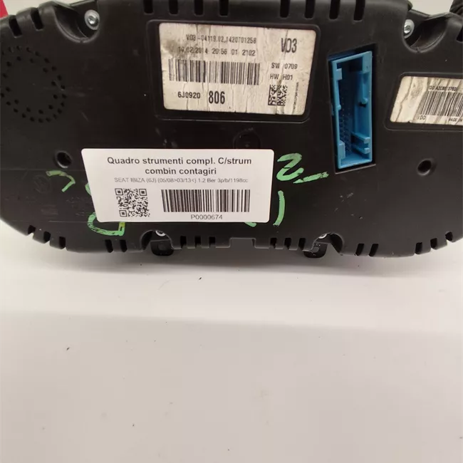 Quadro strumenti completo con strum combin contagiri