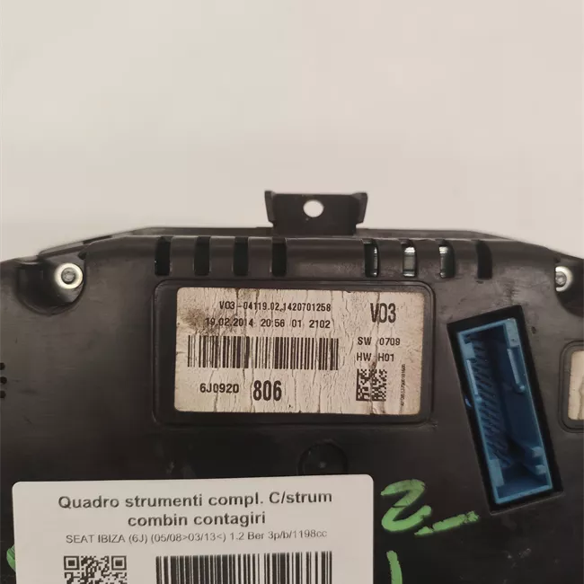 Quadro strumenti completo con strum combin contagiri