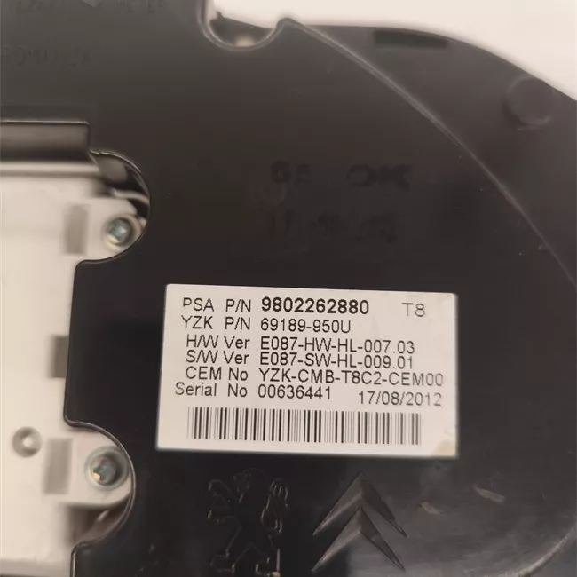 Quadro strumenti completo