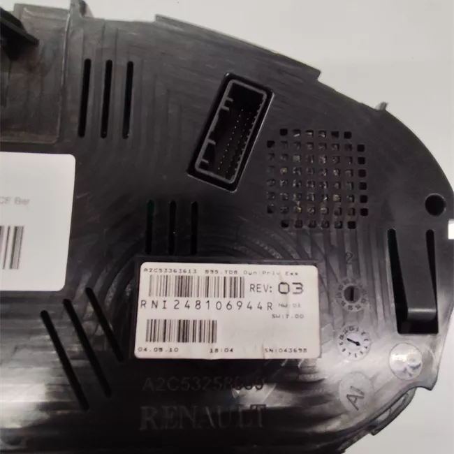 Quadro strumenti completo senza regolatore velocita