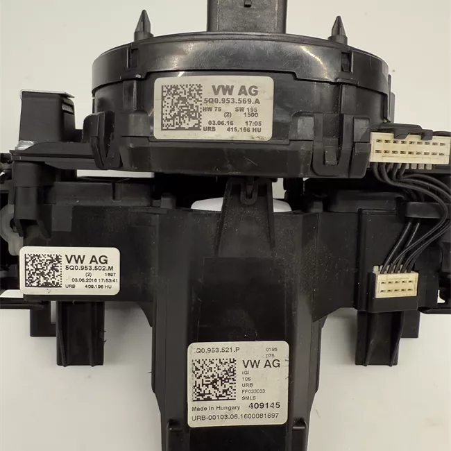 Devioguidasgancio volante pelle multifunzione tiptronic nero/bianco