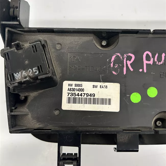 Blocco comando climatizzazione aria condizionata