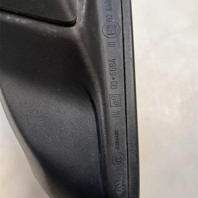 Retrovisore esterno regolazione elettrica destro Ripieghevole elettrico nero satinato