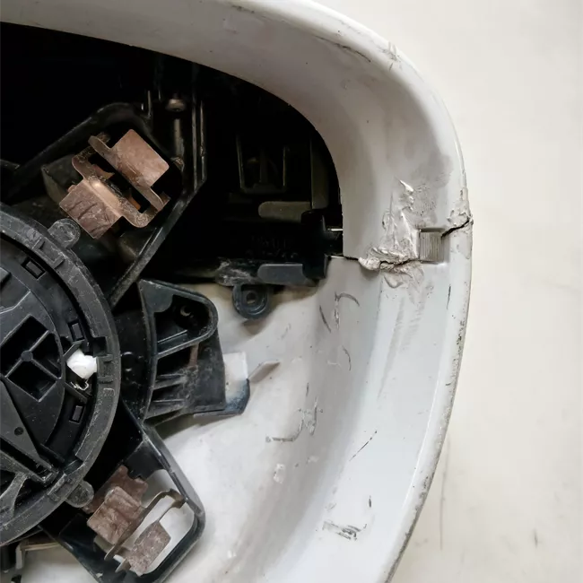 Retrovisore esterno regolazione elettrica sinistro Ripieghevoli nero satinato