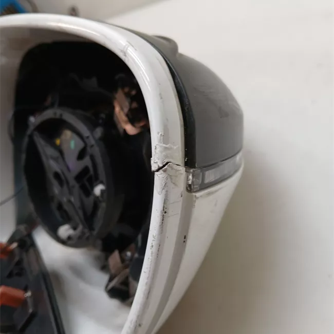 Retrovisore esterno regolazione elettrica sinistro Ripieghevoli nero satinato