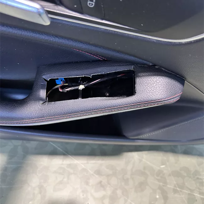 Pannello interno porta anteriore sinistro Tessuto/Pelle/Similpelle nero