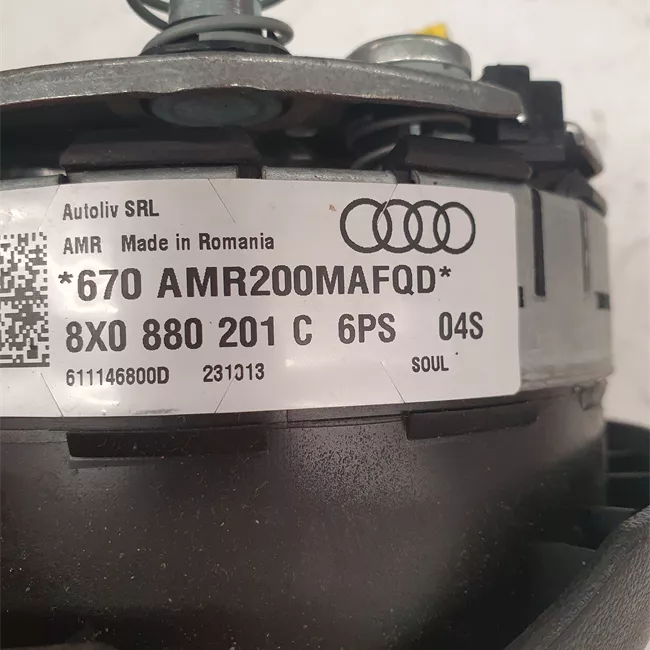 Dispositivo airbag lato guida Pelle nero