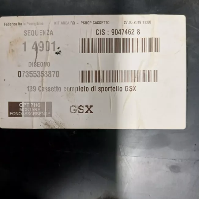 Cruscotto con predisposizione PDA 2