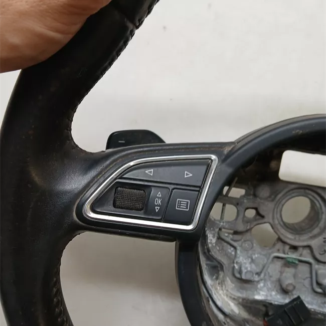 Volante Sport pelle multifunzione nero