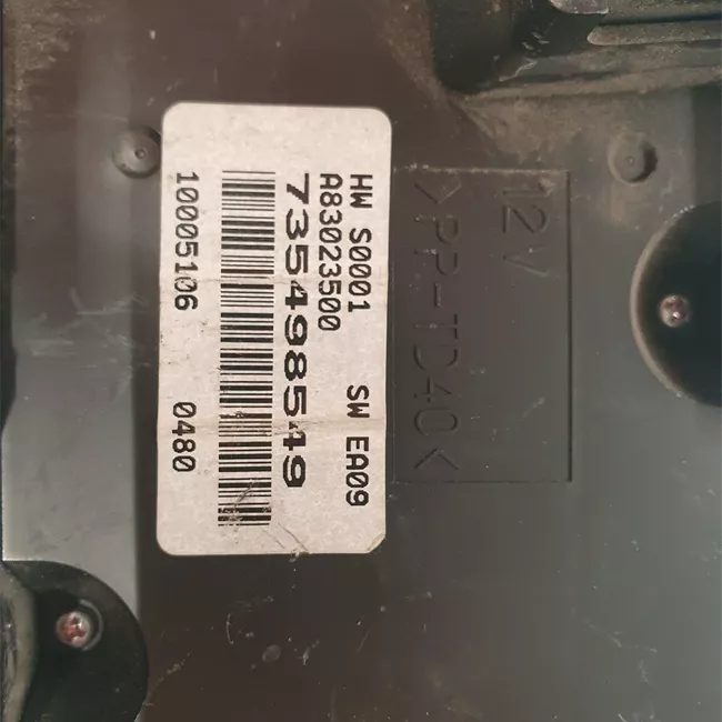 Blocco comando climatizzazione clima 1