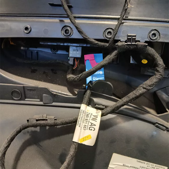 Pannello interno porta anteriore sinistro Tessuto nero titanio