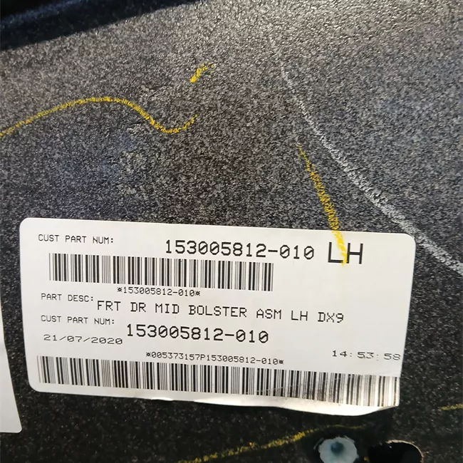 Pannello interno porta anteriore sinistro Gamma bassa nero