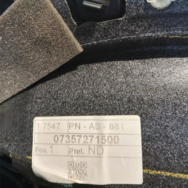 Pannello interno porta anteriore sinistro Gamma bassa nero