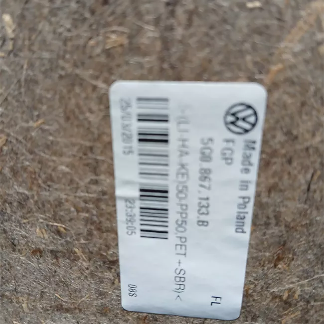 Pannello interno porta anteriore sinistro Similpelle nero titanio