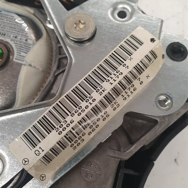 Dispositivo airbag lato guida nero pallido