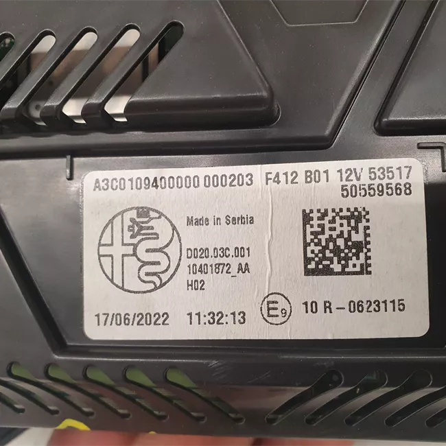 Quadro strumenti completo Specifico