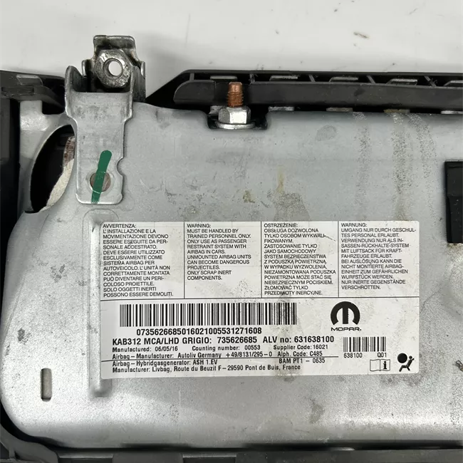 Dispositivo airbag lato passeggero