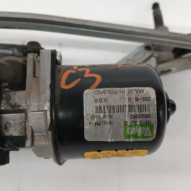 Meccanismo tergiparabrezza con motorino