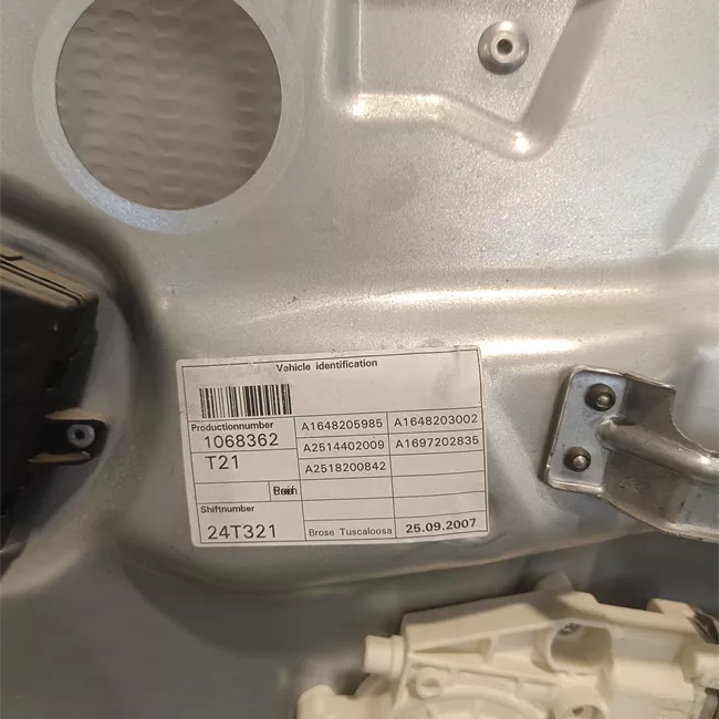 Alzacristallo elettrico porta anteriore destro