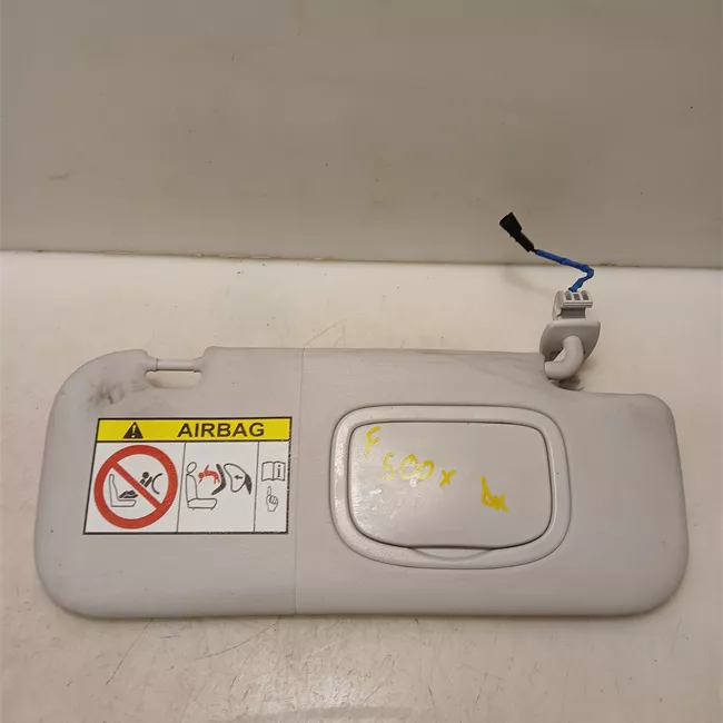 Aletta parasole parabrezza destra con specchietto illuminato grigio chiaro