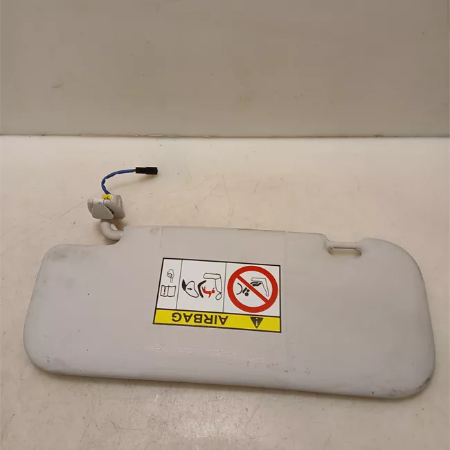 Aletta parasole parabrezza destra con specchietto illuminato grigio chiaro