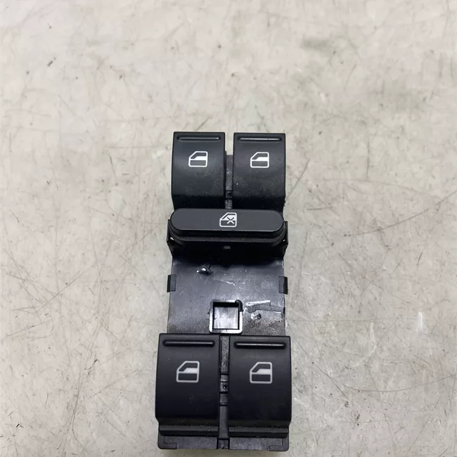 Blocco comandi alzacristalli con cristalli elettrici posteriore nero/bianco