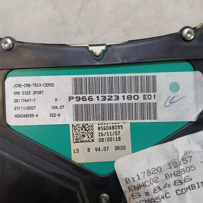 Quadro strumenti completo