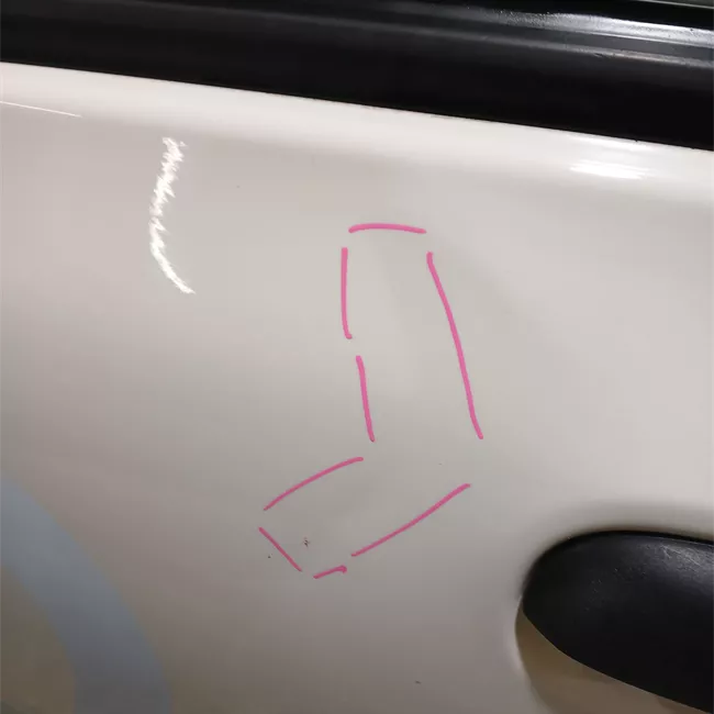 Porta posteriore sinistra senza fasce paracolpi